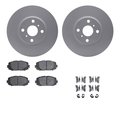 Dynamic Friction Co 4512-76151, Geospec Rotors with 5000 Advanced Brake Pads includes Hardware, Silver 4512-76151